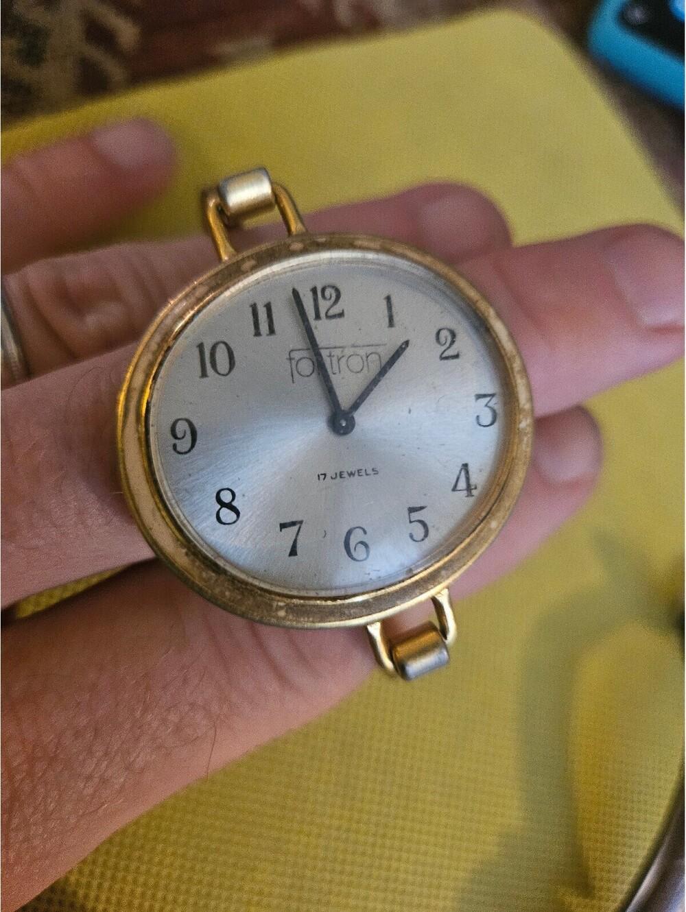 Vintage Fortron Wristwatch 17 Jewels, As shown as-is untested - with band